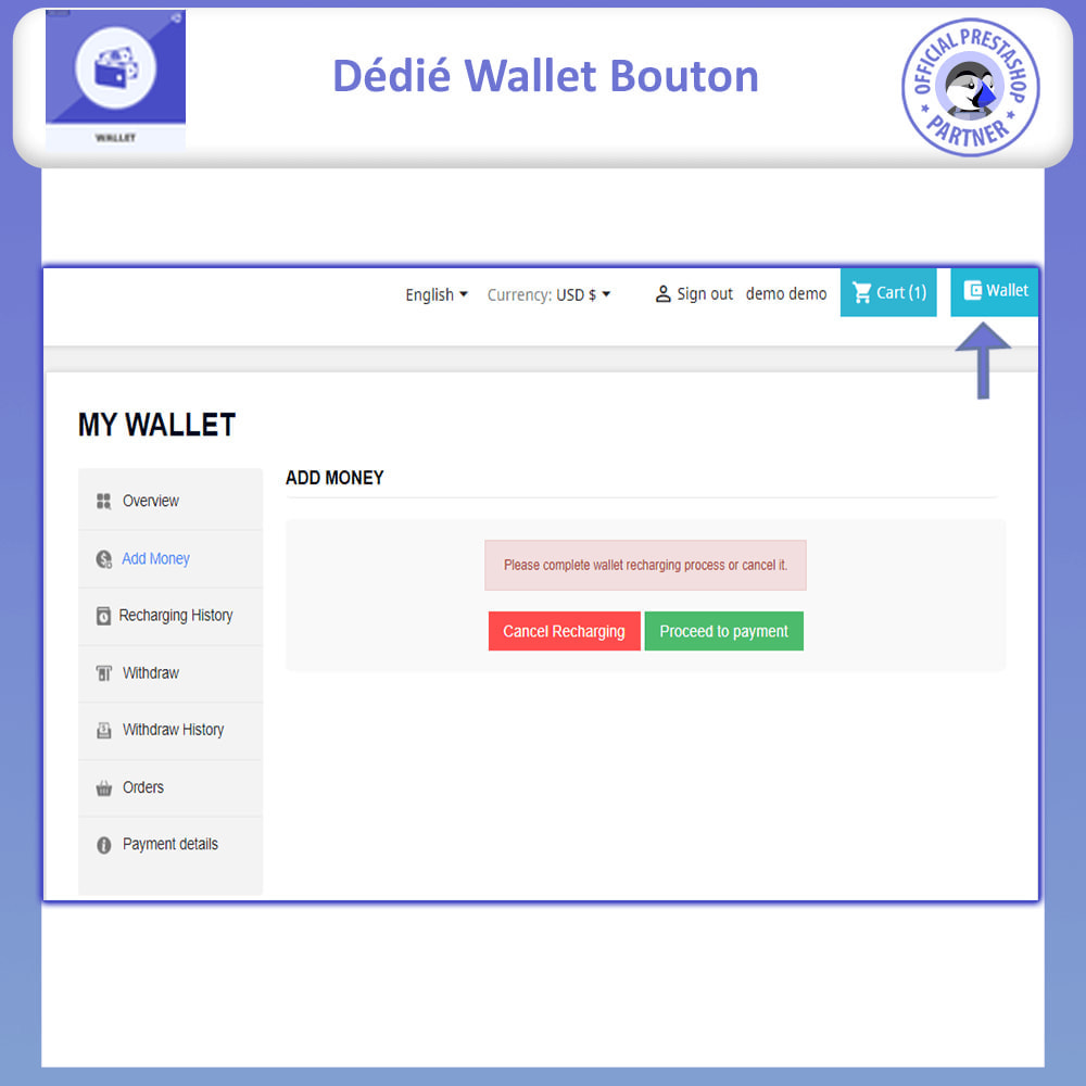 Module Wallet System Advance | Prepayment and Discounts