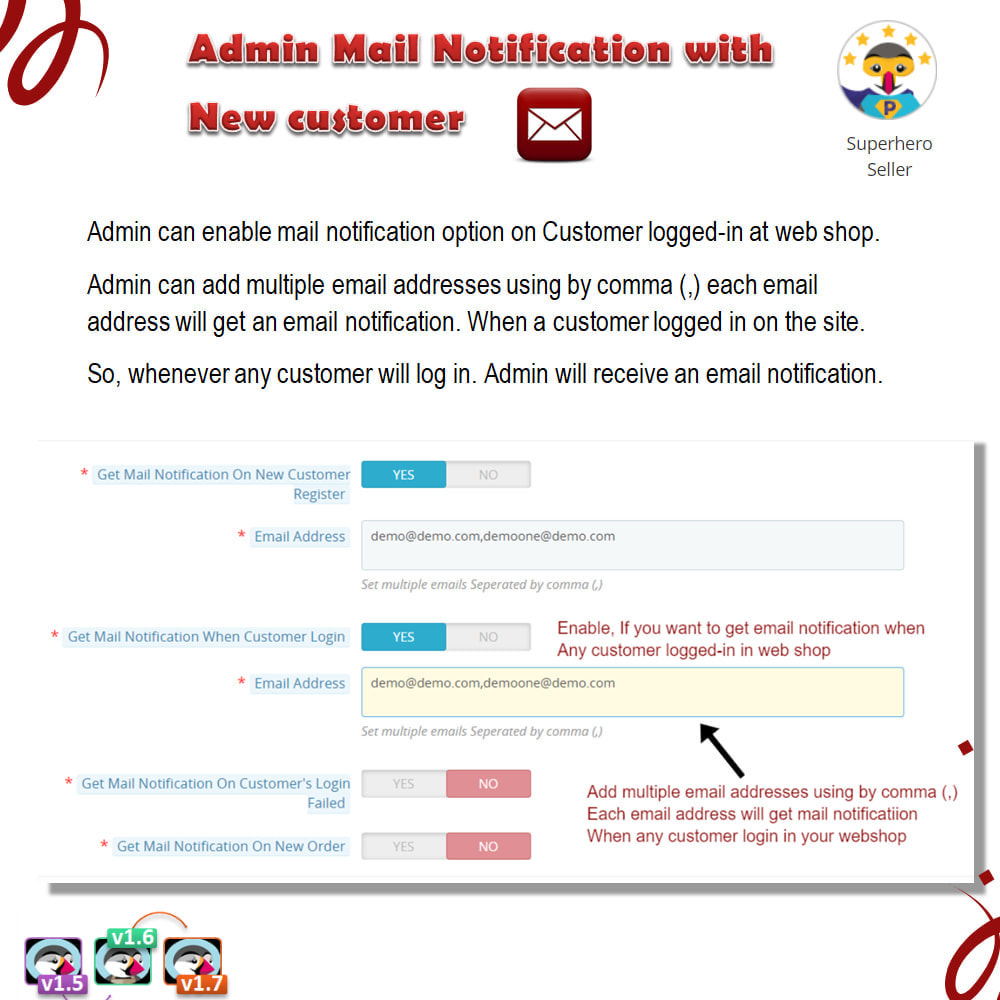 Module Admin Mail Notification With New Customer