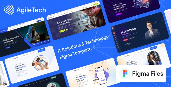 Agiletech - IT Solutions &amp; Technology Multi-purpose Figma Template