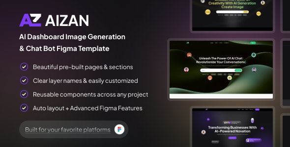 Aizan - Artificial Neural Network AI Figma Template