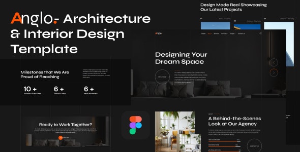 Anglo - Architecture &amp; Interior Design Figma Template