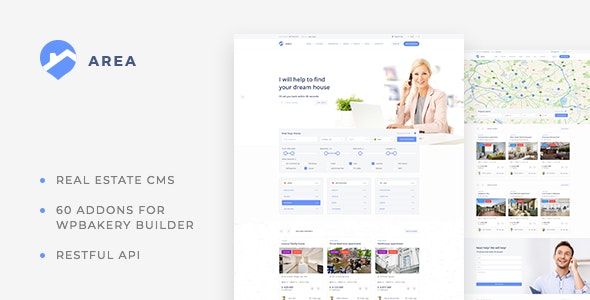 Area – Real Estate WordPress theme for Agencies and Realtors