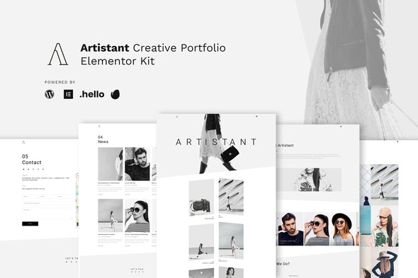 Artistant - Creative Photography Portfolio Elementor Template Kit