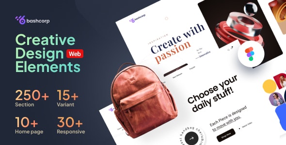 Bashcorp - Multipurpose Creative Web Elements &amp; Home Pages