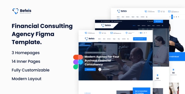 Befeis - Financial Consultation Figma Template