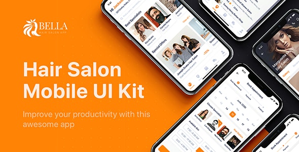 Bella - Hair Salon UI Kit for Figma