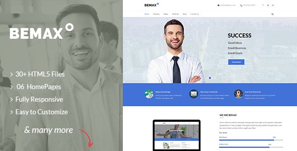 Bemax - Multipurpose Corporate Business HTML5 Template