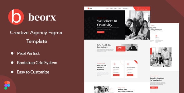 Beorx - Creative Agency Figma Template