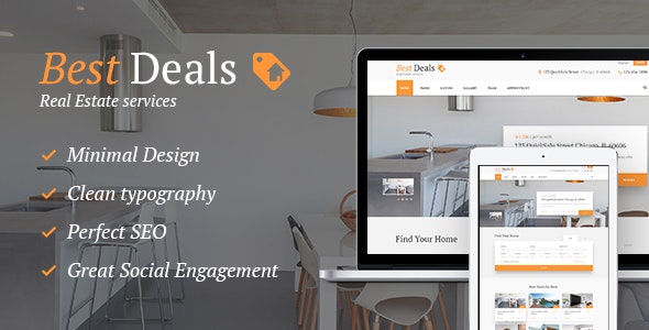 Best Deals - A Modern Property Sales &amp; Rental WordPress Theme
