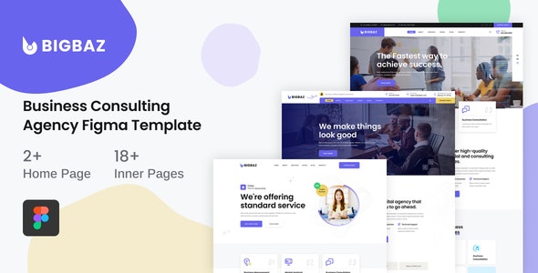 BigBaz - Business Consulting Agency Figma Template