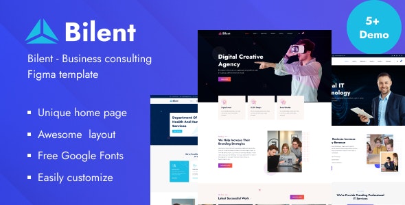 Bilent - Business Consulting Figma Template