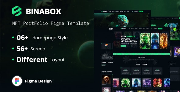 Binabox | NFT Portfolio Figma Template