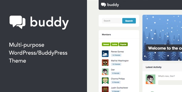 Buddy: Simple WordPress &amp; BuddyPress Theme