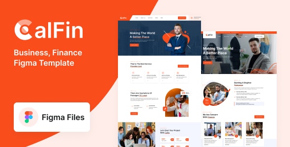 Calfin - Business Finance Figma Template