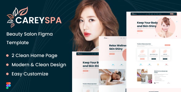 Careyspa-Beauty &amp; Spa Figma Template