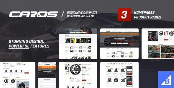 CAROS – Cars &amp; Auto Parts Automotive BigCommerce Theme (Stencil Ready)