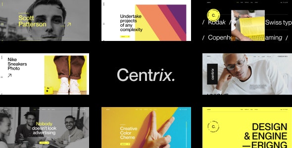 Centrix. - Creative Agency &amp; Portfolio Figma Template