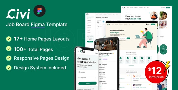 Civi - Job Board Figma Template