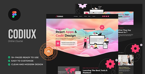 Codiux - Online Course Figma Template
