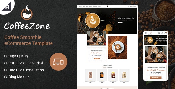 CoffeeZone - Cafe &amp; Coffee Stencil BigCommerce Shop