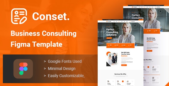 Conset - Business Consulting Figma Template