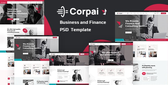Corpai - Business and Finance PSD Template