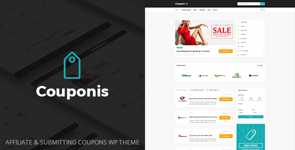 Couponis - Affiliate &amp; Submitting Coupons WordPress Theme
