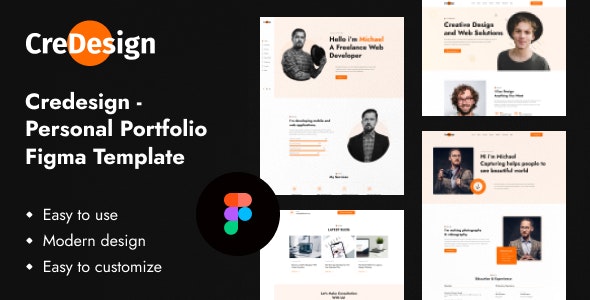 Credesign- Personal portfolio figma template