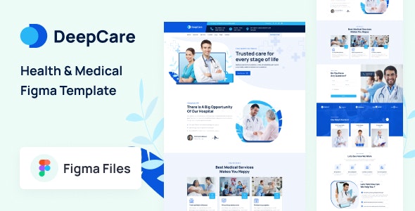 Deepcare - Health &amp; Medical Figma Template