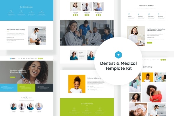 Dentario - Dentist &amp; Medical Elementor Template Kit