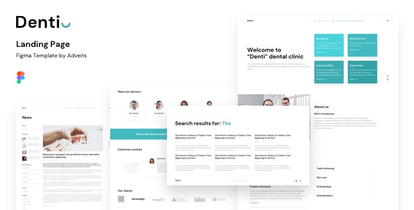 Denti - Landing page Figma Template