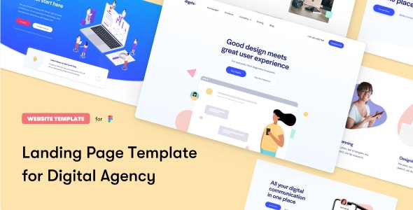 Digits Landing Page Template