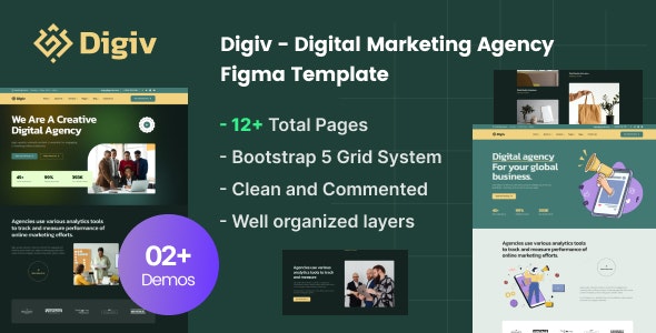 Digiv- Digital Marketing Agency Figma Template
