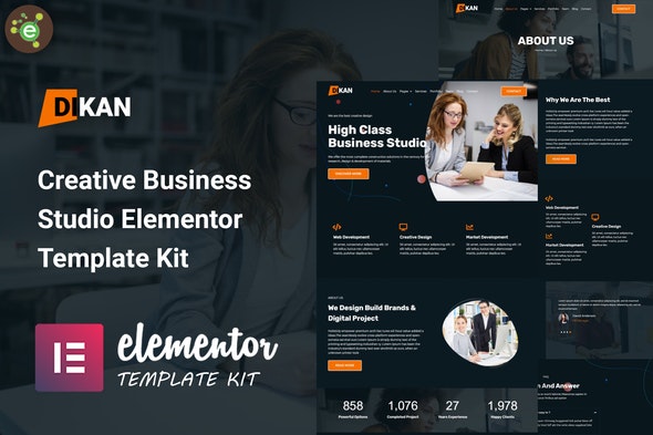 Dikan - Creative Business Studio Elementor Template Kit