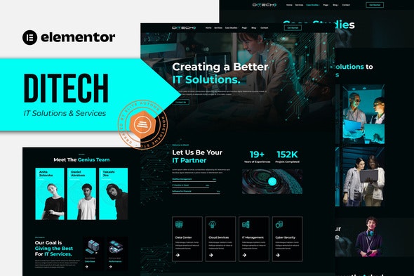 Ditech - IT Solutions &amp; Services Company Elementor Template Kit