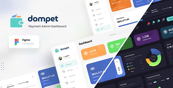 Dompet - Payment Admin Dashboard UI Template Figma