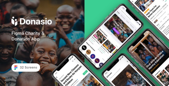 Donasio - Figma Charity &amp; Donation App