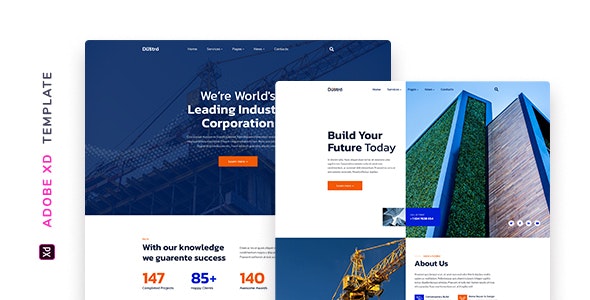 Dustro – Construction Company Template for XD