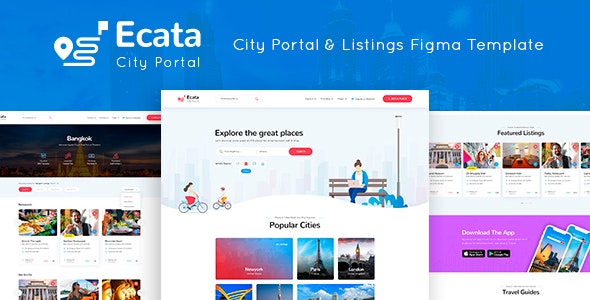 Ecata - City Guide Figma Template
