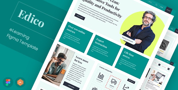 Edico - eLearning Figma Template