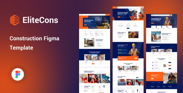 EliteCons - Construction Figma Template