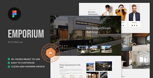 Emporium - Architecture &amp; Interior Figma Template