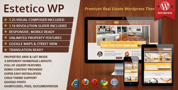 Estetico Premium Real Estate WP Theme