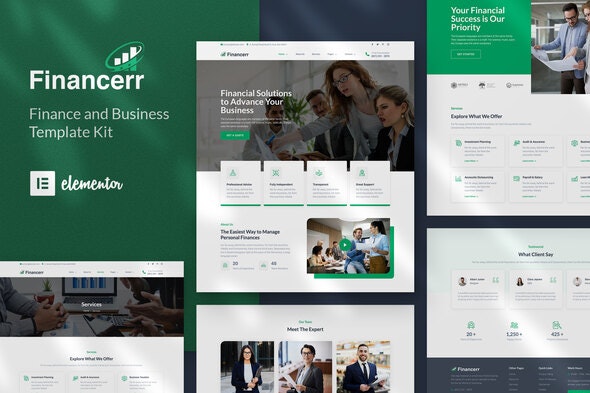 Financerr - Business &amp; Finance Template Kit