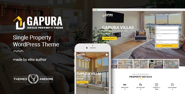 Gapura - Single Property WordPress Theme