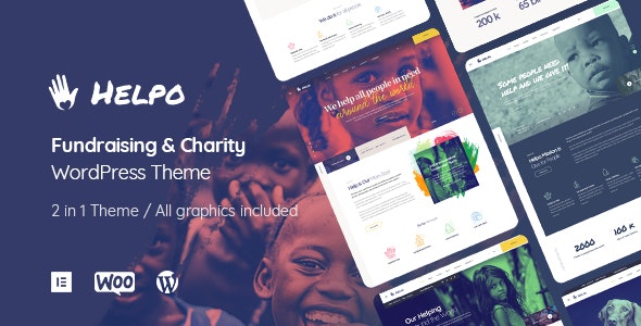 Helpo | Charity &amp; Nonprofit WordPress Theme