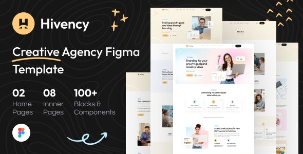 Hivency - Creative Digital Agency Figma Template