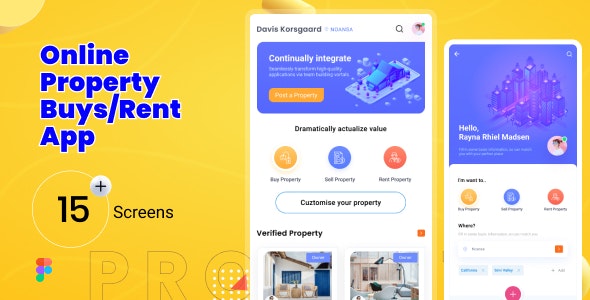 HomeFind | Online Property Mobile App Figma Template