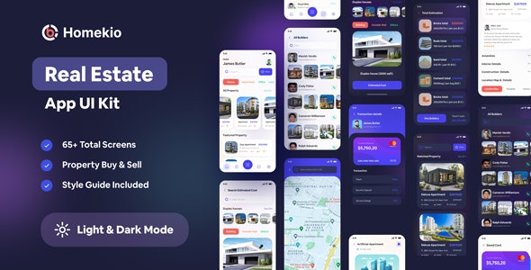 Homekio - Real Estate App Figma Template