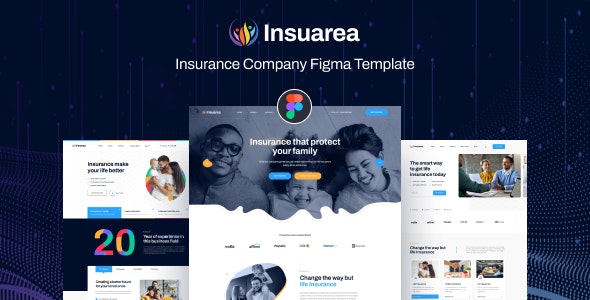 Insuarea – Insurance Company Figma Template